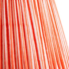 16cm empire shade in coral chalk stripes