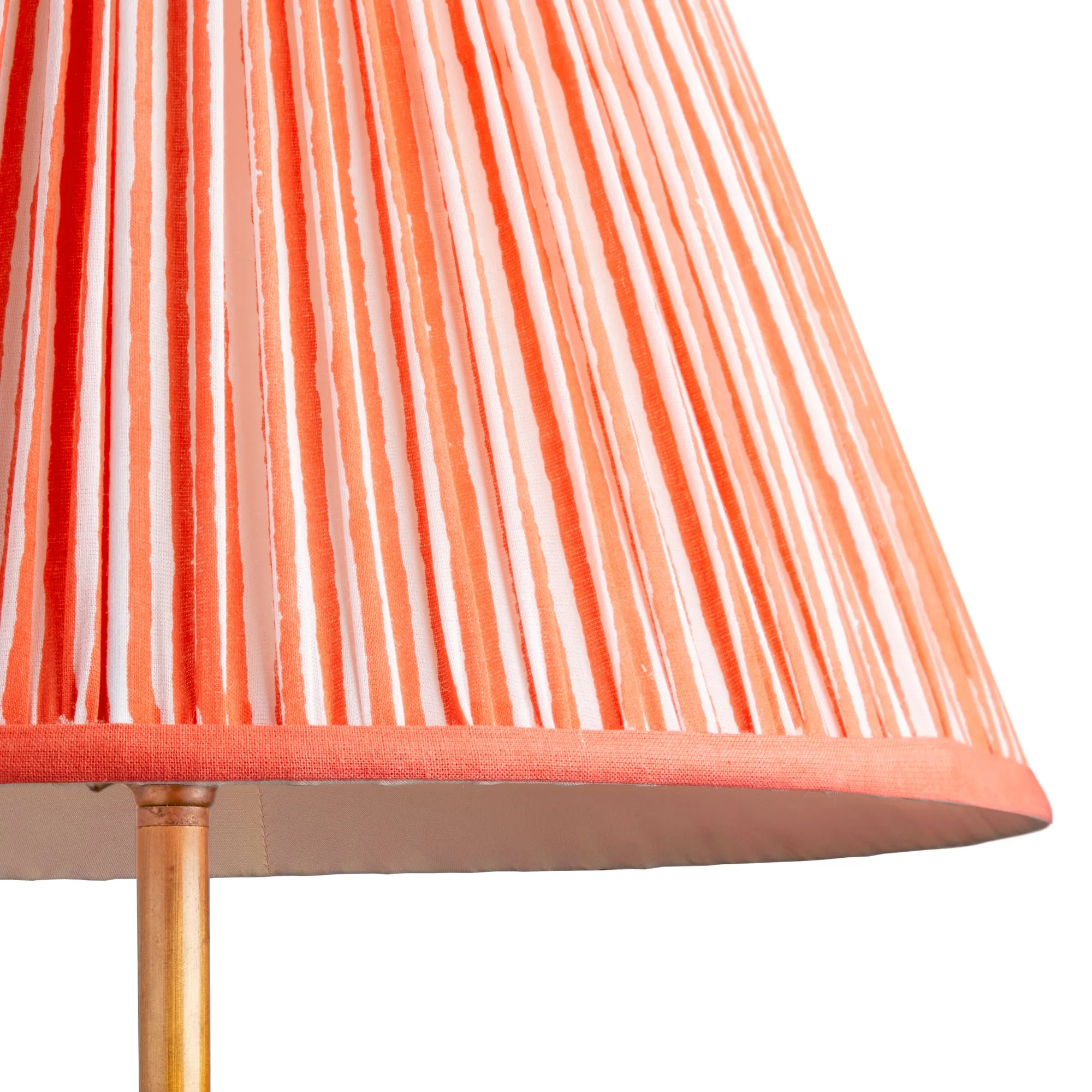 16cm empire shade in coral chalk stripes