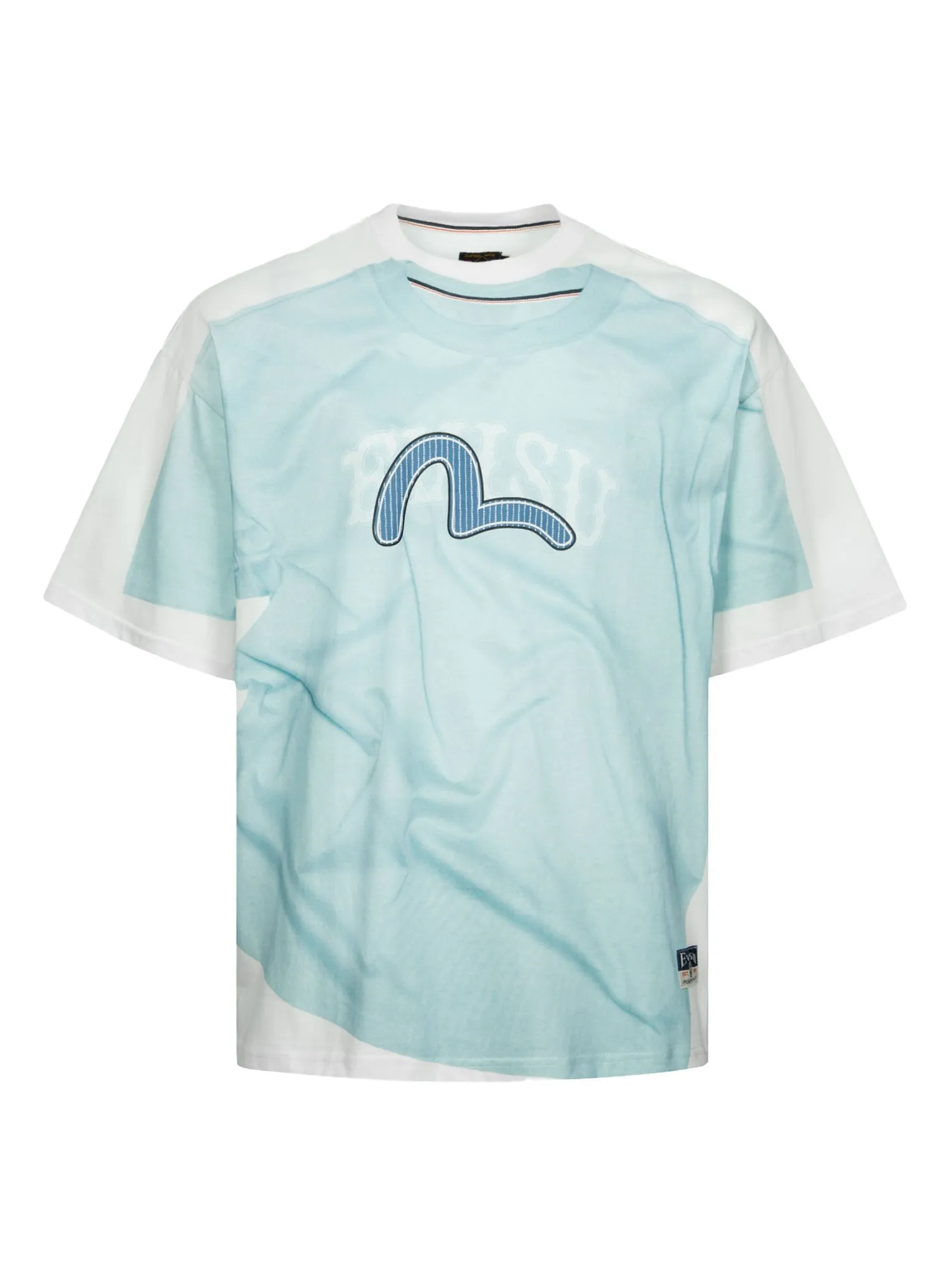 2-in-1 Logo and Seagull Print Loose Fit T-shirt