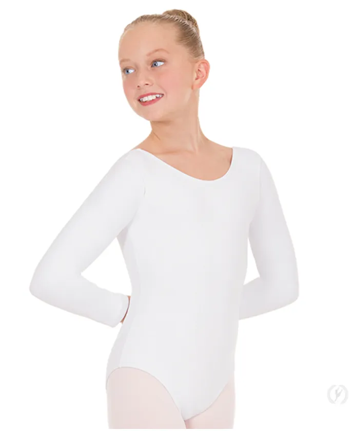 44265C Child Microfiber Long Sleeve Leotard