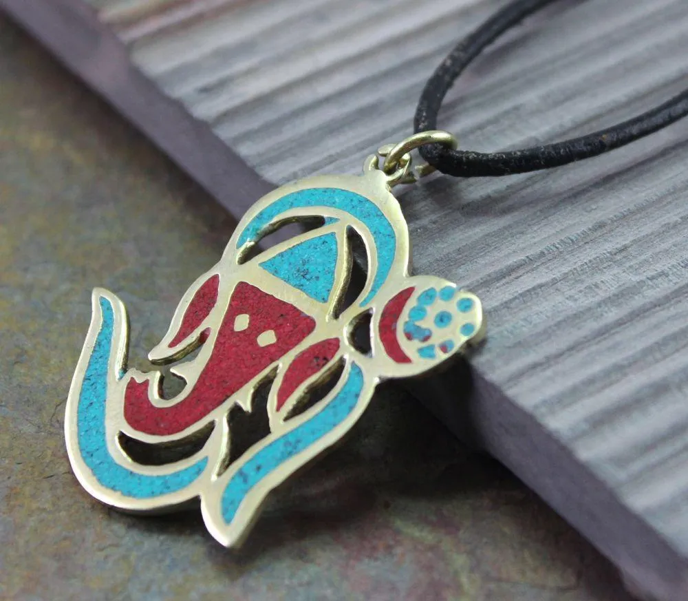 Adorable OM Ganesh pendant