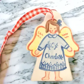 Angel Ornament - Blue Dress