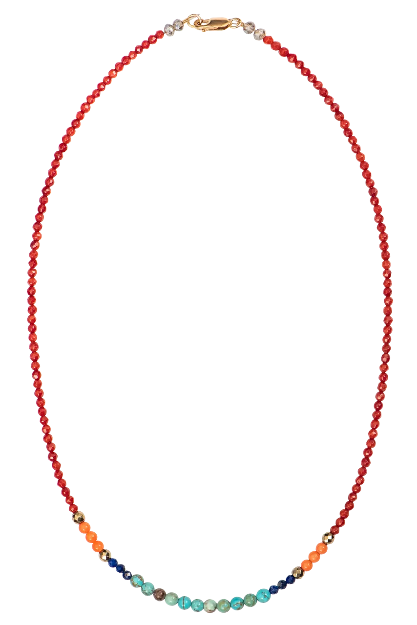 Ann Vlach Coral Sunset Necklace