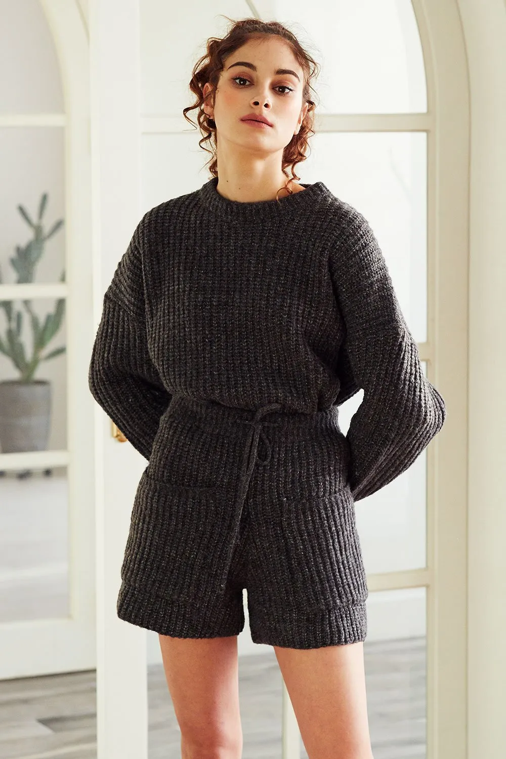 Anne Ribbed Knit 2-Piece Lounge Set