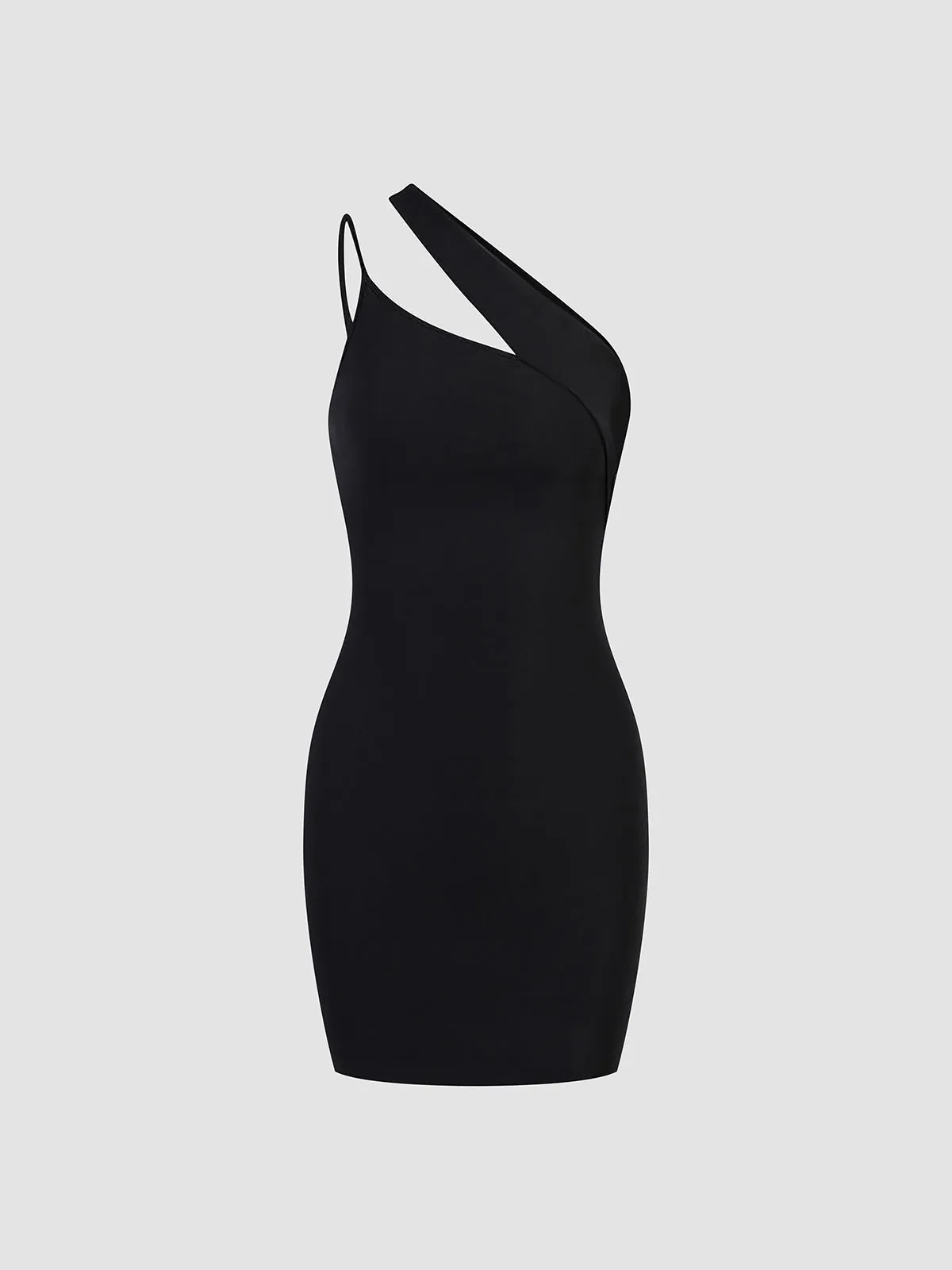 Asymmetric Halter Graceful Bodycon Short Dress