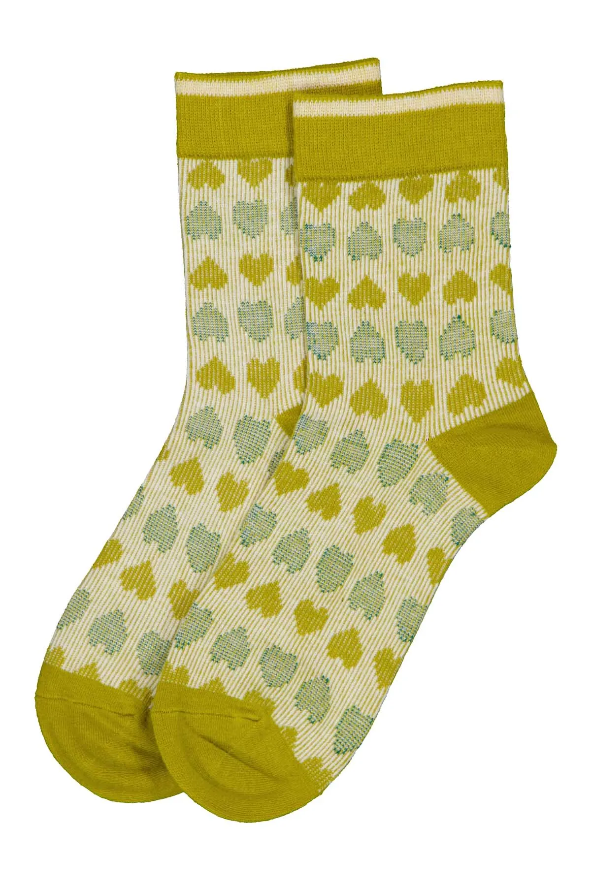 Be My Valentine Socks Lime