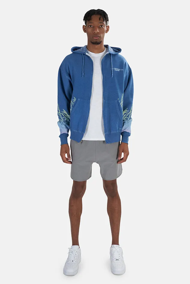 Beach Gradient Hamptons Hoodie Heather Blue