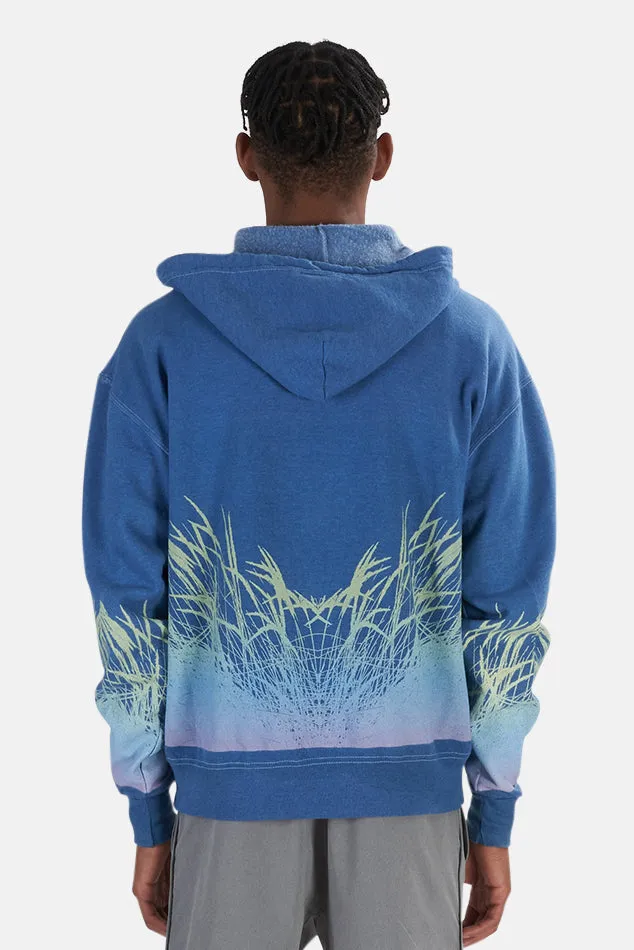 Beach Gradient Hamptons Hoodie Heather Blue