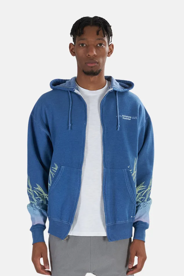 Beach Gradient Hamptons Hoodie Heather Blue