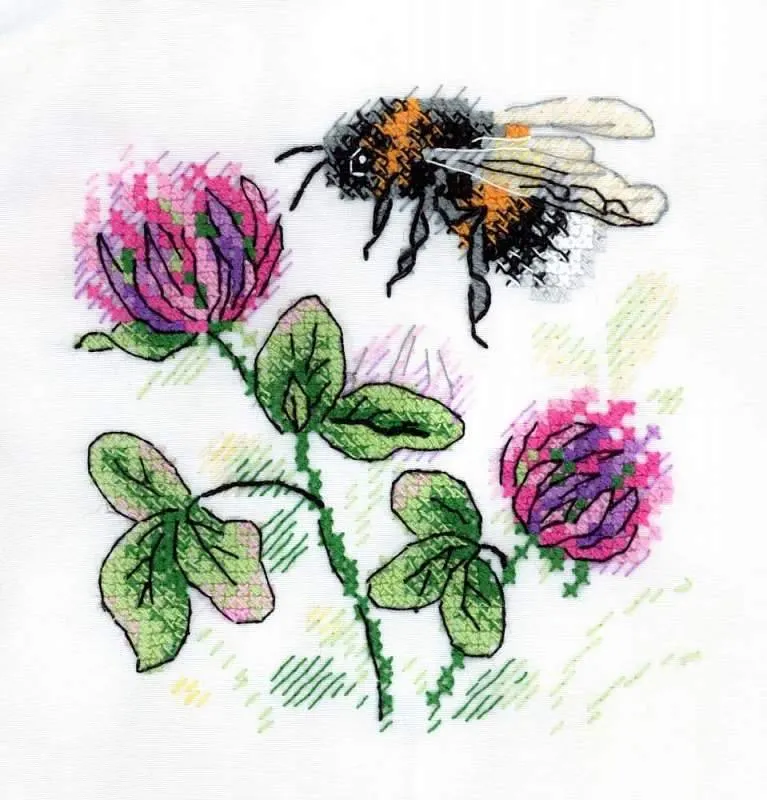 Bee Cross Stitch on Clothes kit B-531 / SV-531