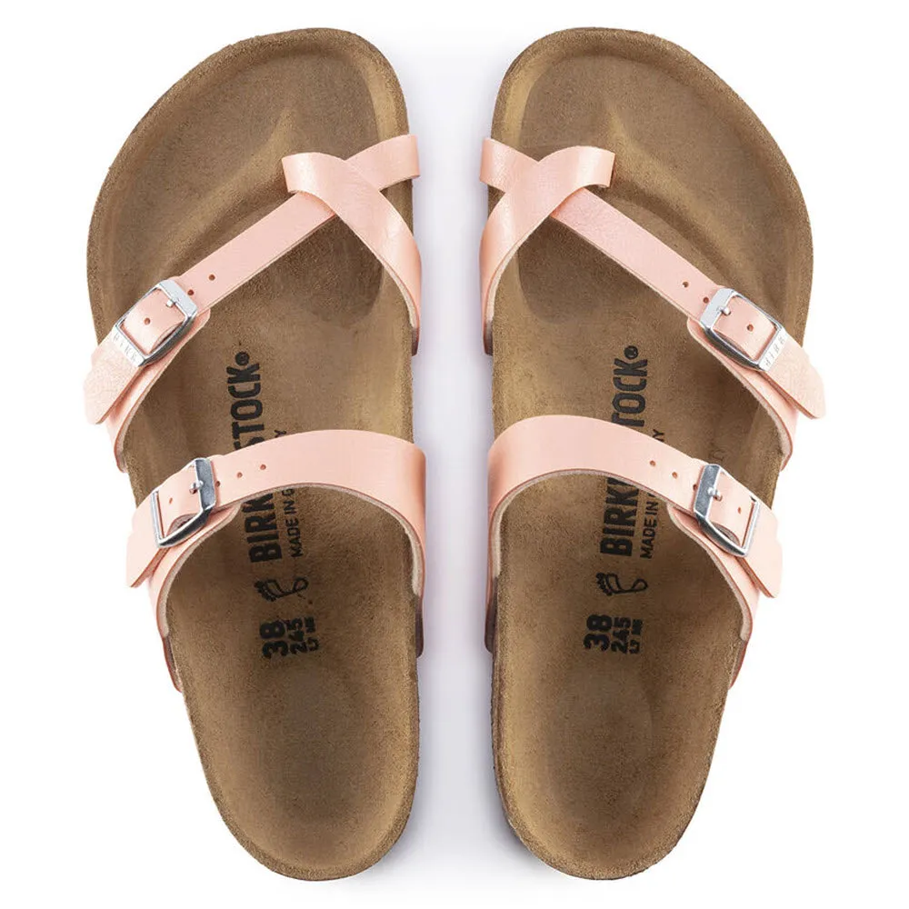 BIRKENSTOCK MAYARI GRACEFUL CORAL PEACH BIRKOFLOR - WOMENS