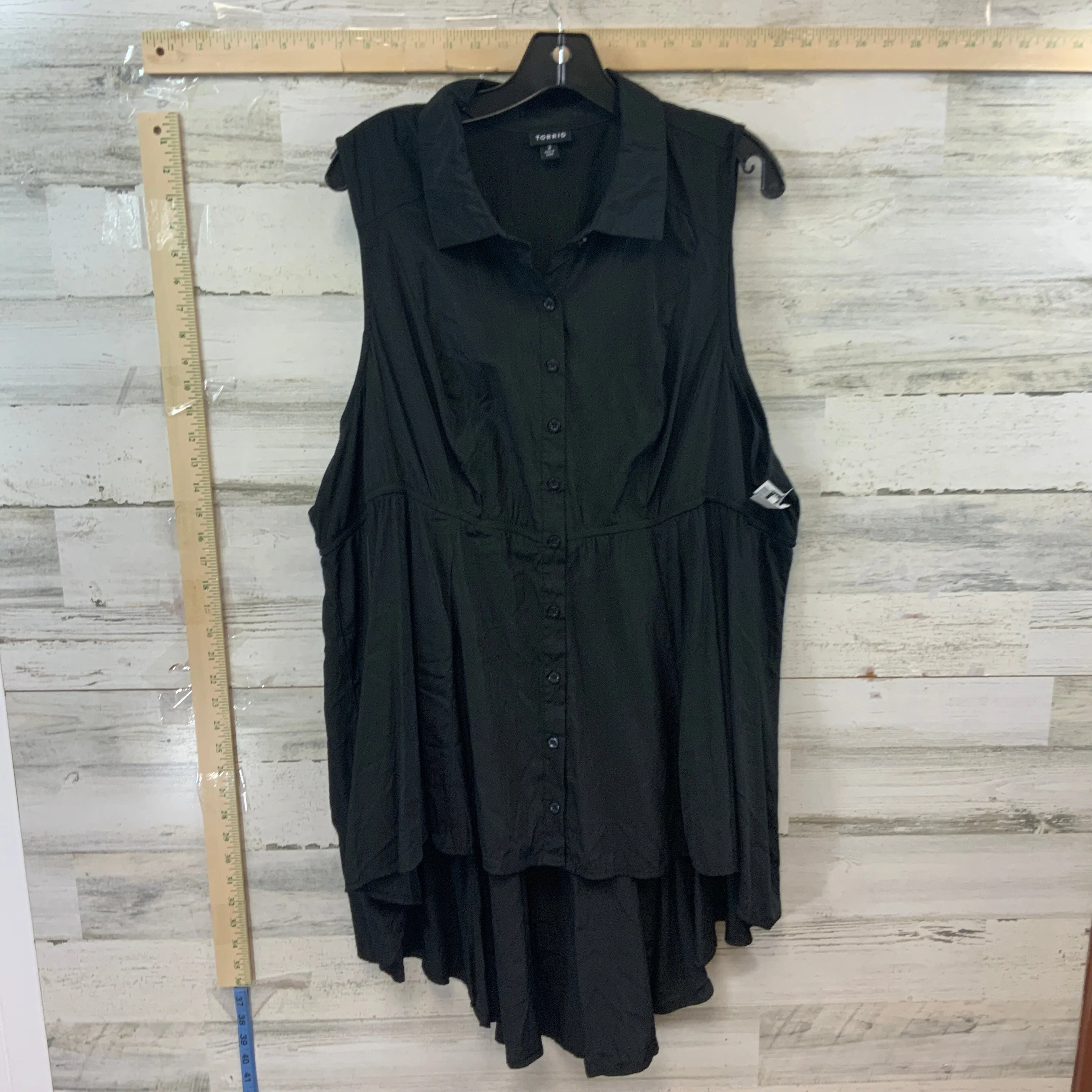 Black Blouse Sleeveless Torrid, Size 3x