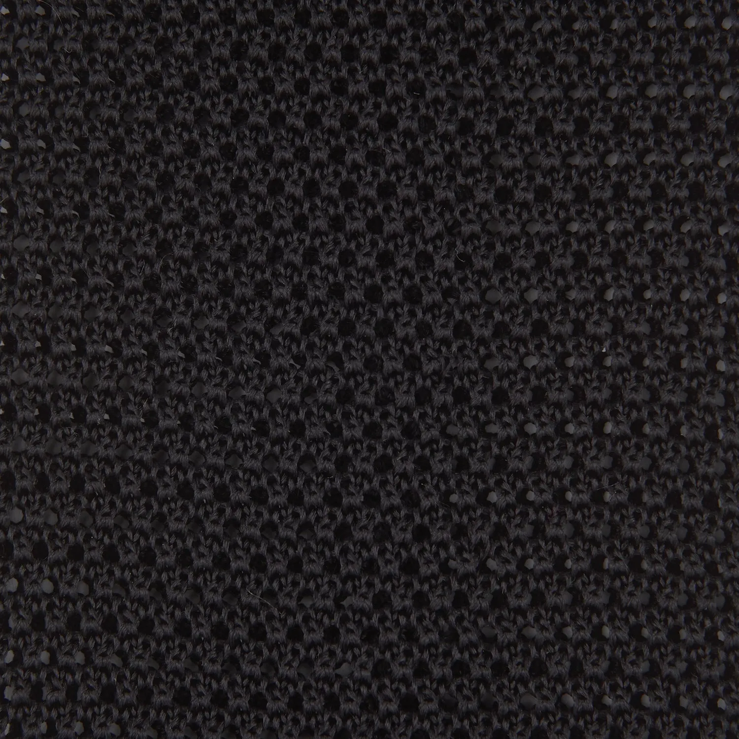 Black Knitted Silk Tie