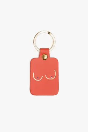 Boob Key Fob Coral