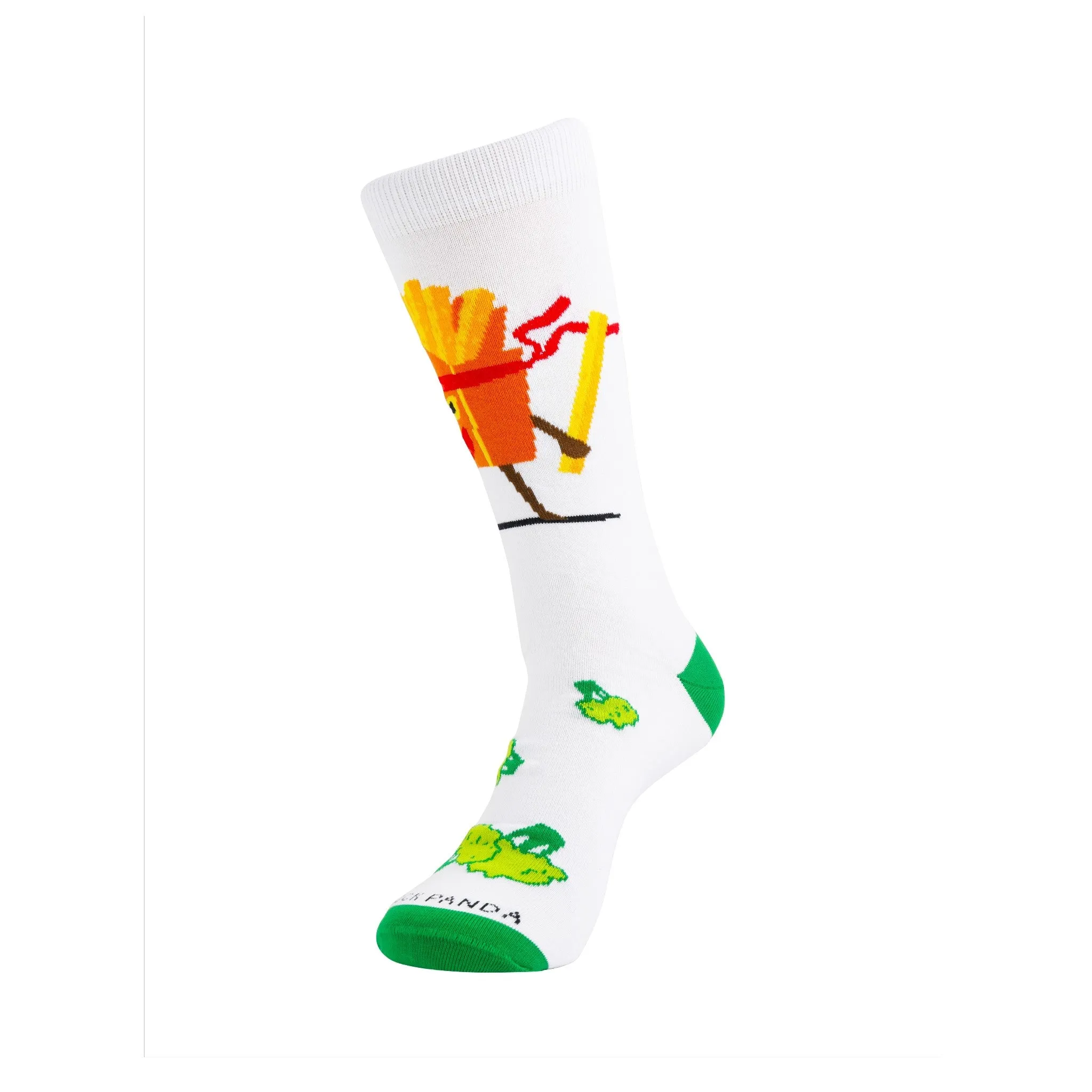 Broccoli vs. French Fries Socks from the Sock Panda