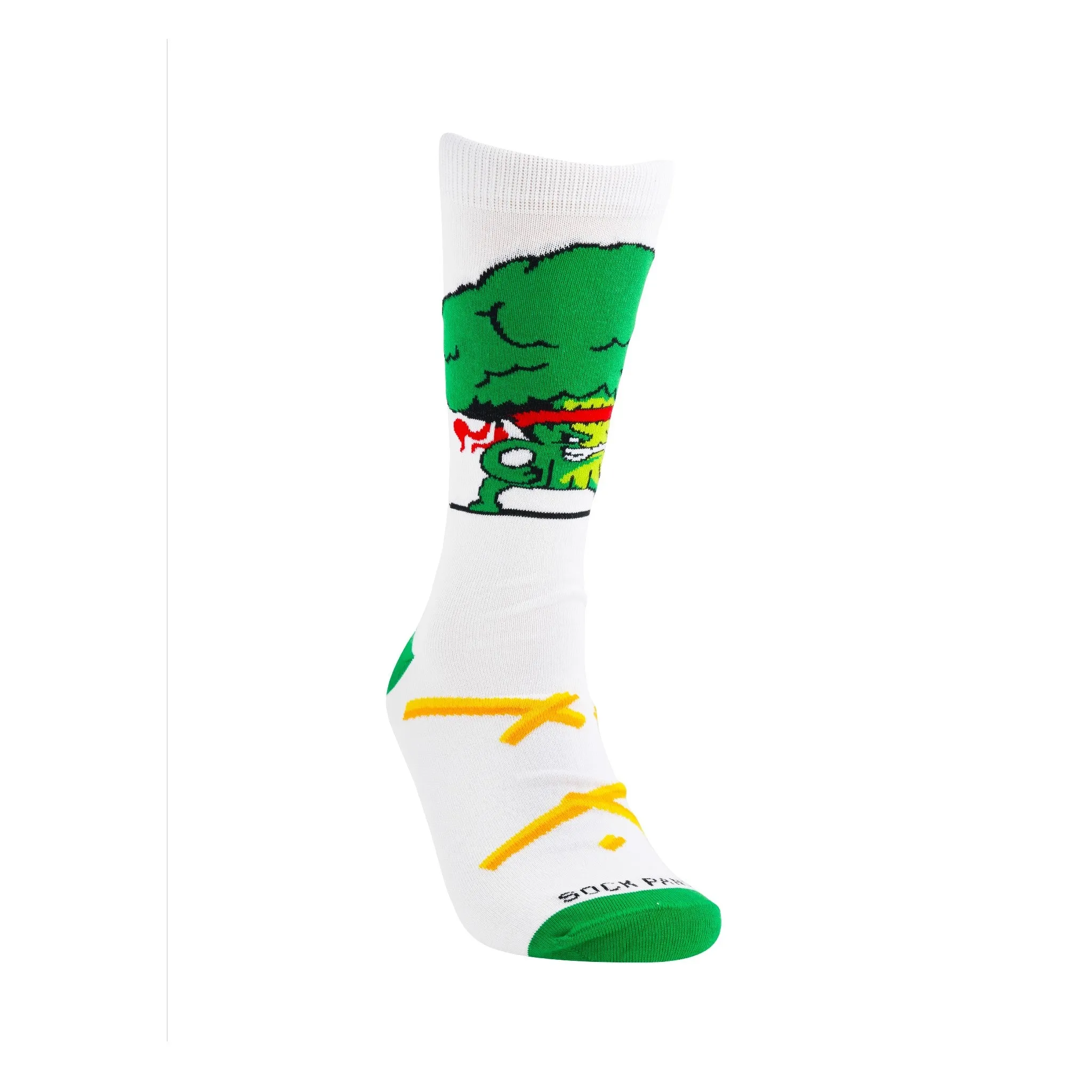 Broccoli vs. French Fries Socks from the Sock Panda