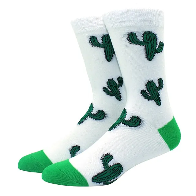 Cactus Pattern Socks from the Sock Panda (Adult Medium - Women's Shoe Sizes 5-10)