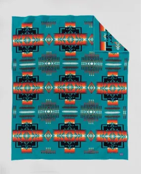 Chief Joseph Jacquard Robe<br>Turquoise