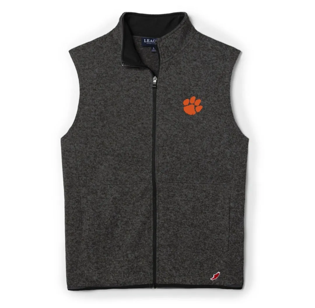 Clemson Paw Charcoal Saranac Vest