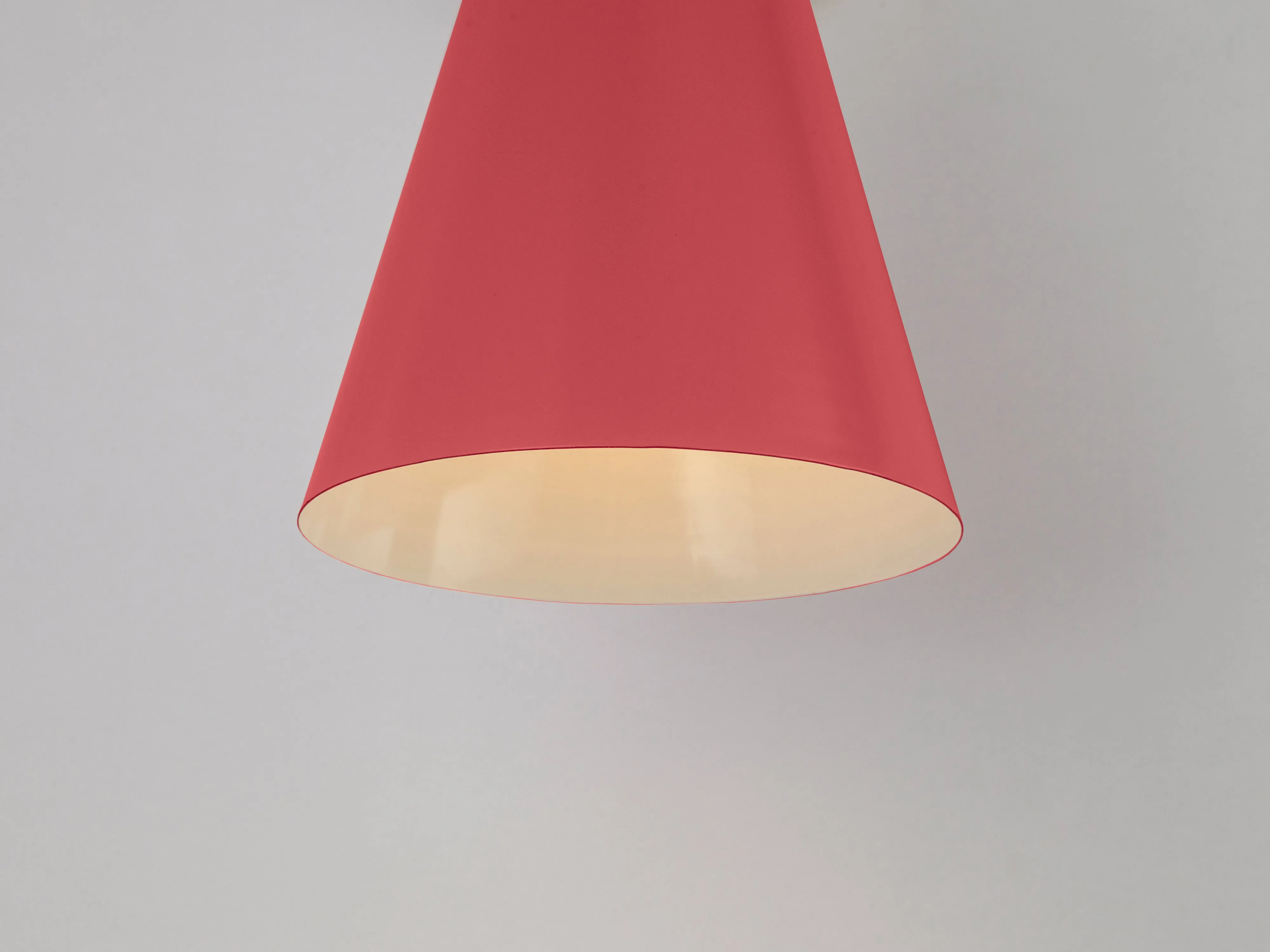 Coral cone shade wall light