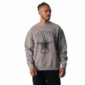 Dallas Cowboys Graphic Crew Fleece - Grey