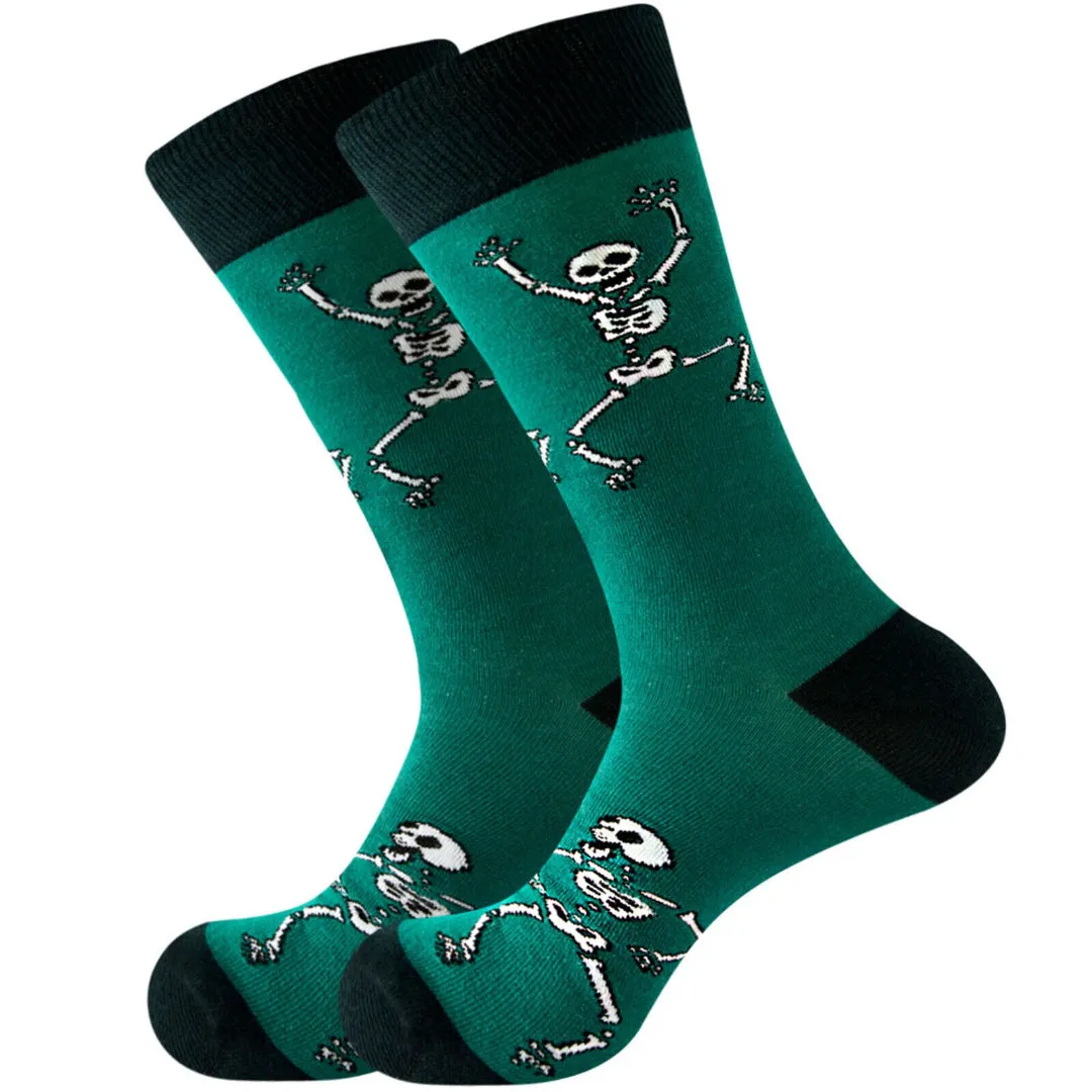 Dancing Skeleton Socks from the Sock Panda (Adult Large - Men's Shoe Sizes 8-12)