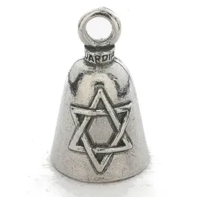 Daniel Smart Guardian Bell® Star of David, Pewter, 1.5 x 1 in