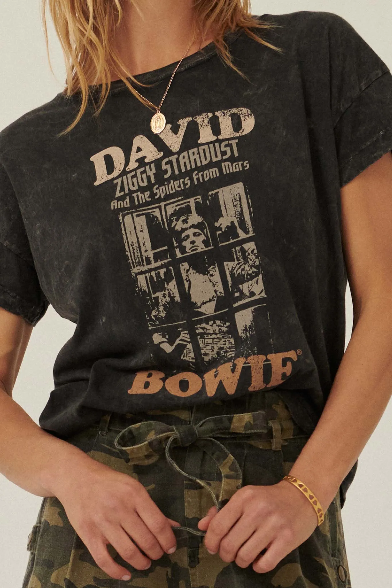 David Bowie Ziggy Stardust Album Graphic Tee