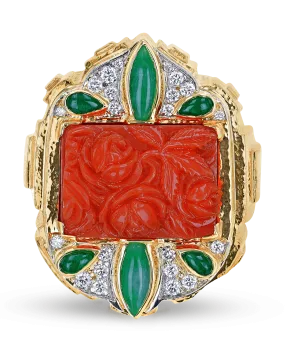 David Webb Coral Ring