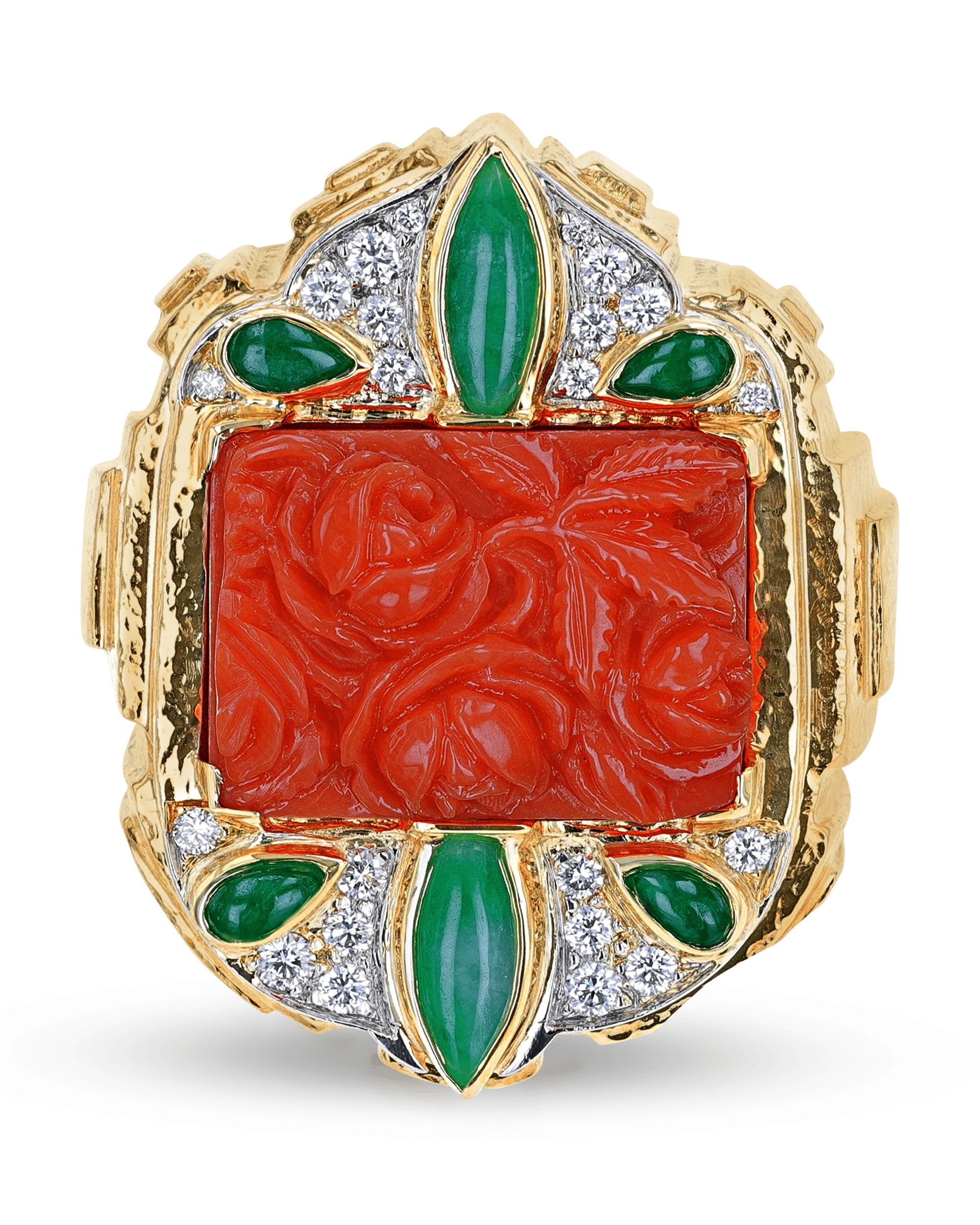 David Webb Coral Ring