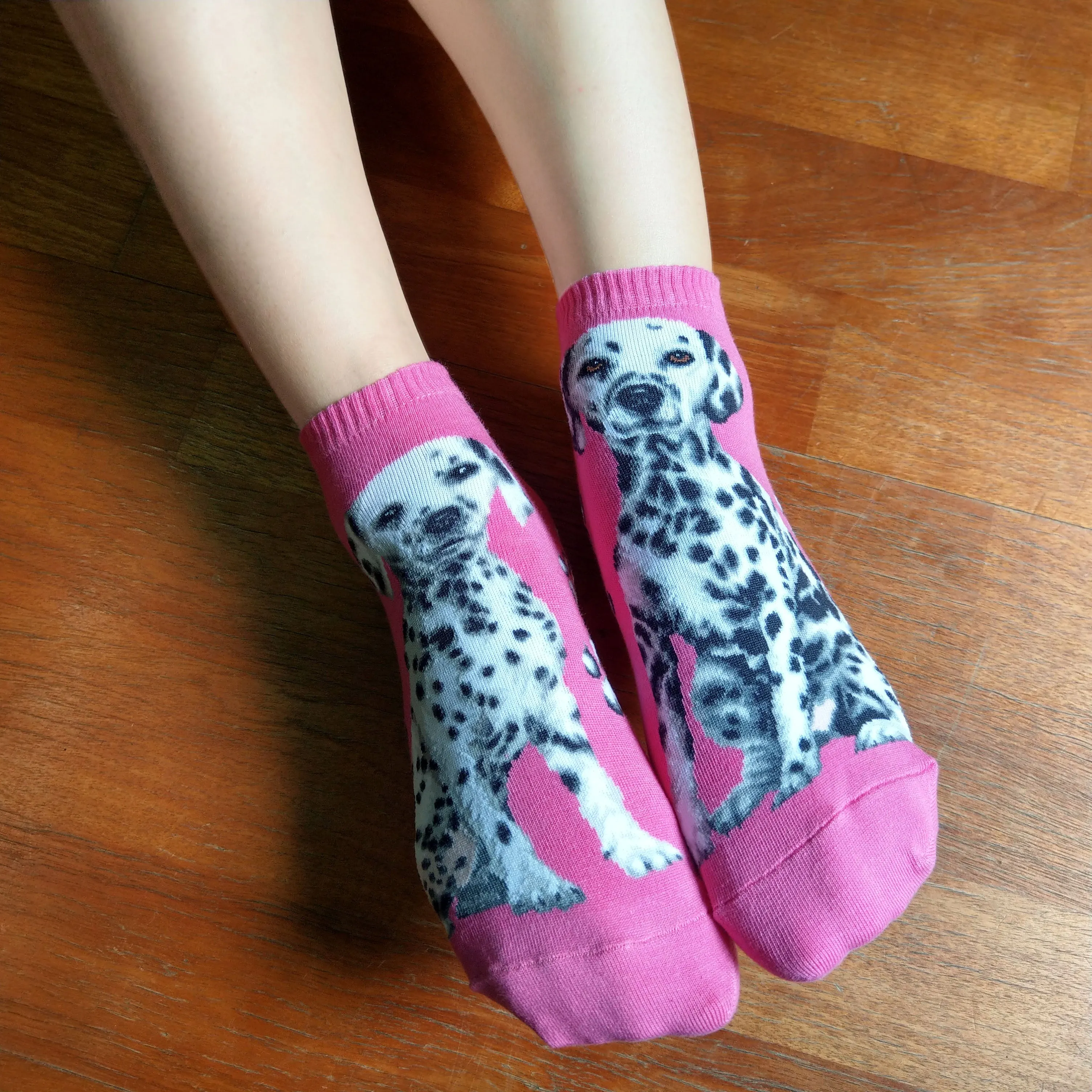 Dogs Ankles - Dalmation One Size Pink