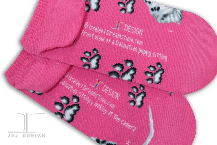 Dogs Ankles - Dalmation One Size Pink