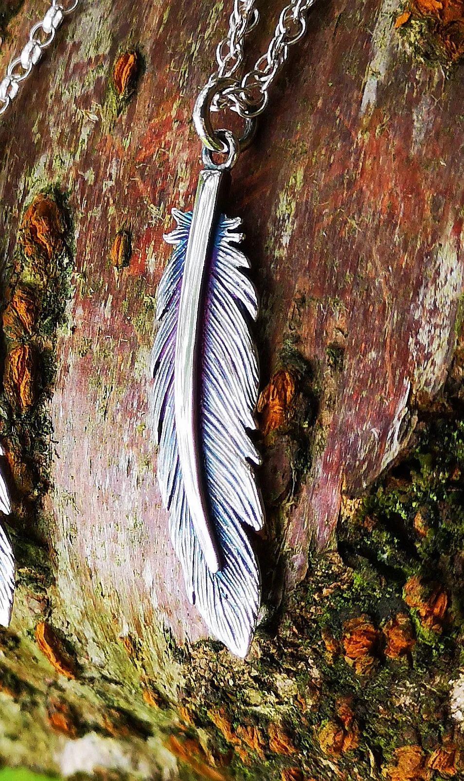 Earth Angel Feather Pendant