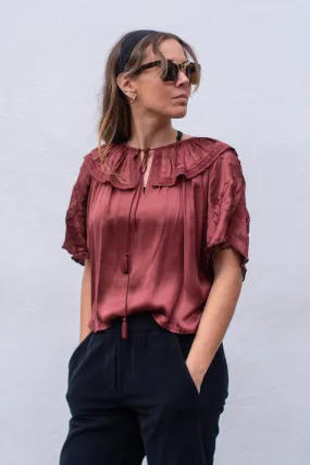 Faune Eden Burnt Sienna Blouse