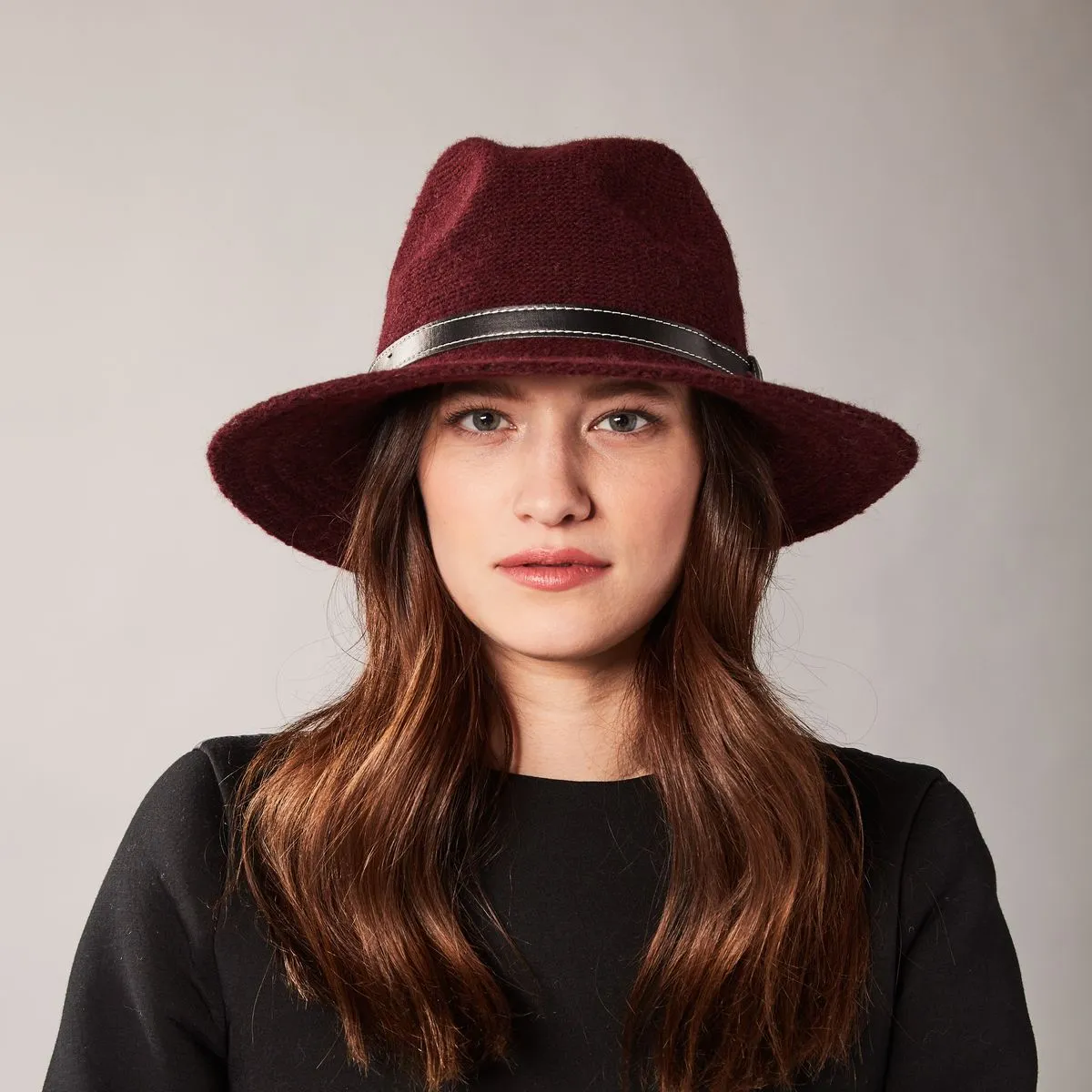 FELINA - FEDORA WITH LEATHER TIE