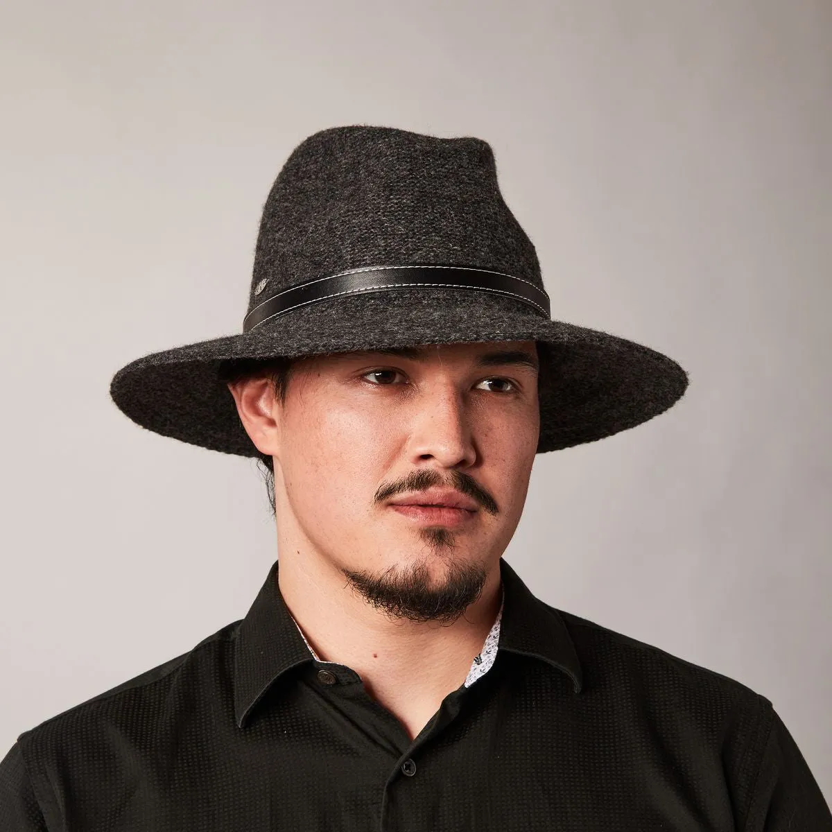 FELINA - FEDORA WITH LEATHER TIE