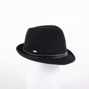 FELINE - TRILBY FEDORA WITH LEATHER TIE