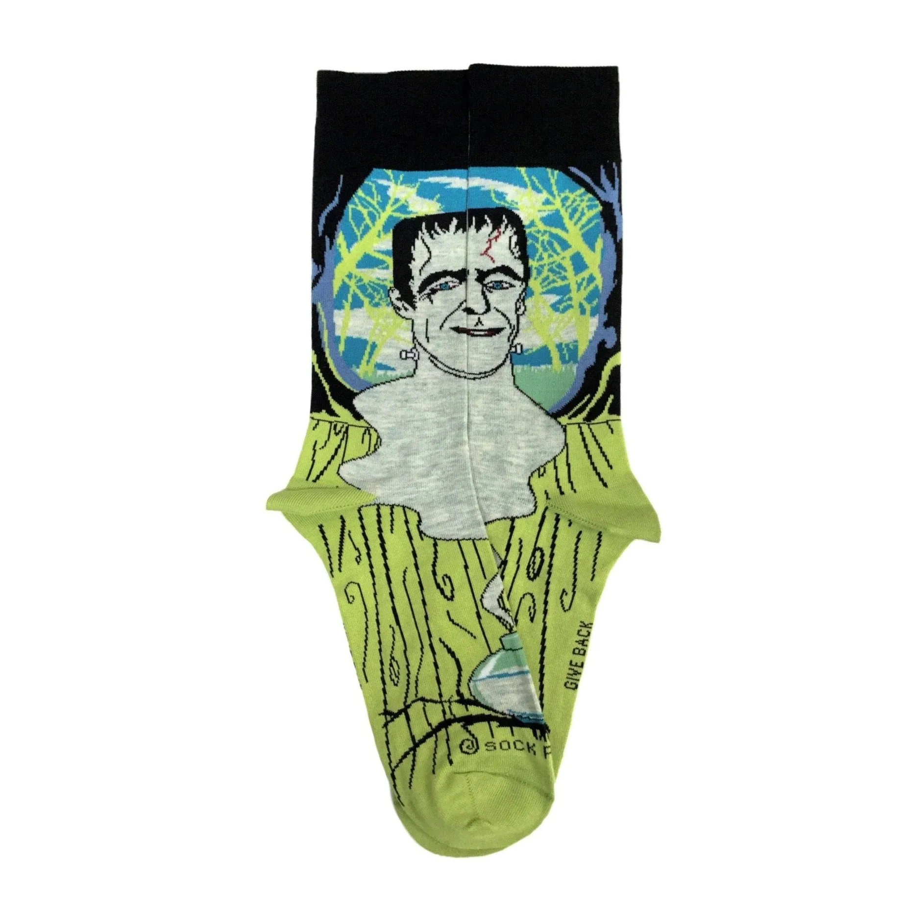 Frankenstein's Monster Socks from the Sock Panda (Adult Large - Men's Shoe Sizes 8-12)