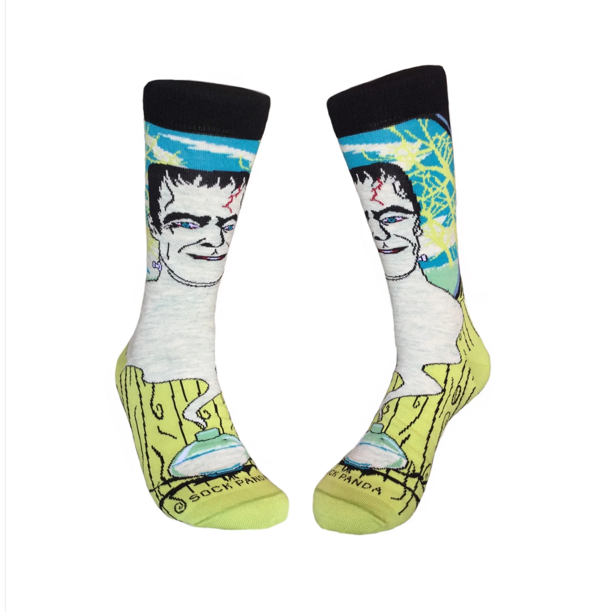 Frankenstein's Monster Socks from the Sock Panda (Adult Large - Men's Shoe Sizes 8-12)