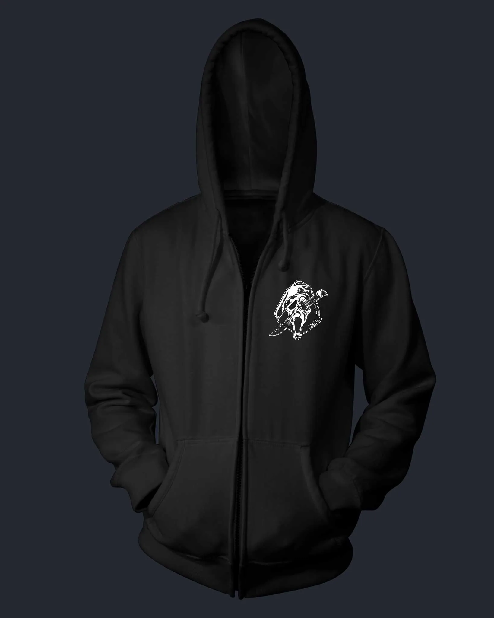 Ghost Face - Classic - Zippered Hoodie