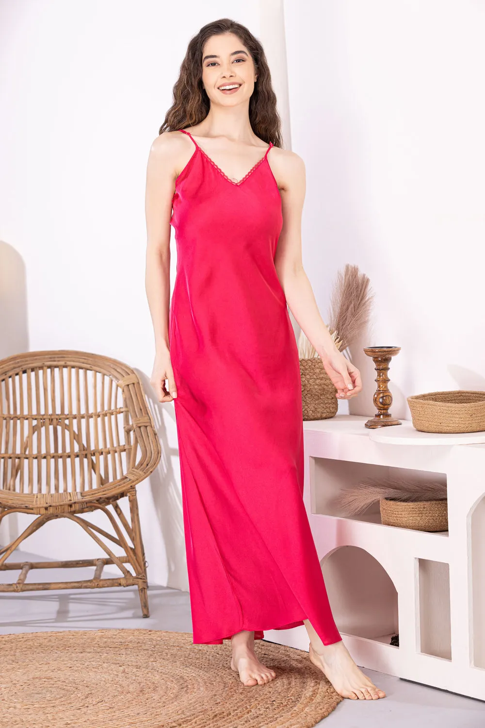 Grace Kelly Hot Pink Nightgown set