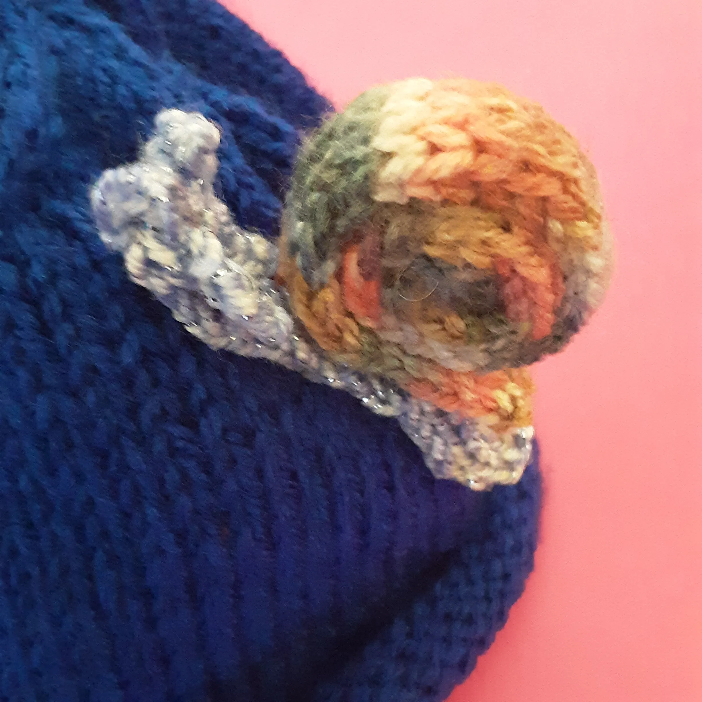 Hand-knitted Child's Snail Beanie (3-5 yrs)