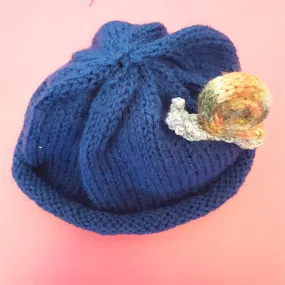 Hand-knitted Child's Snail Beanie (3-5 yrs)