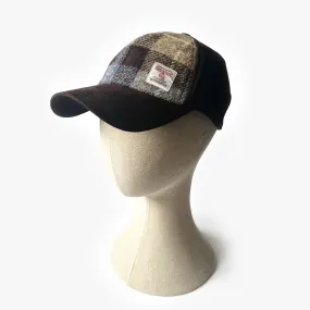 Harris Tweed® Baseball Cap - Blue/Brown Check