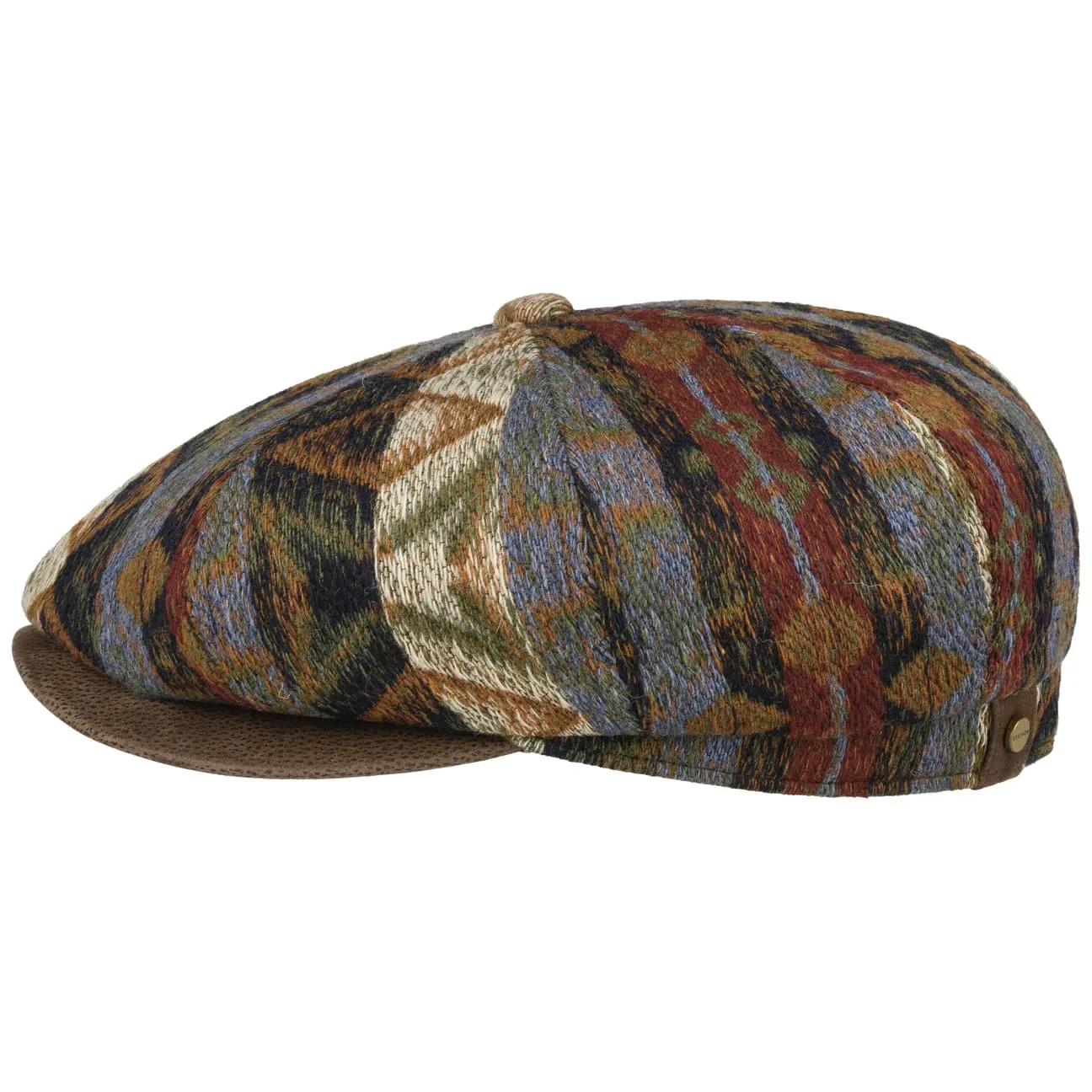 Hatteras Ethnic Jacquard Flat Cap by Stetson