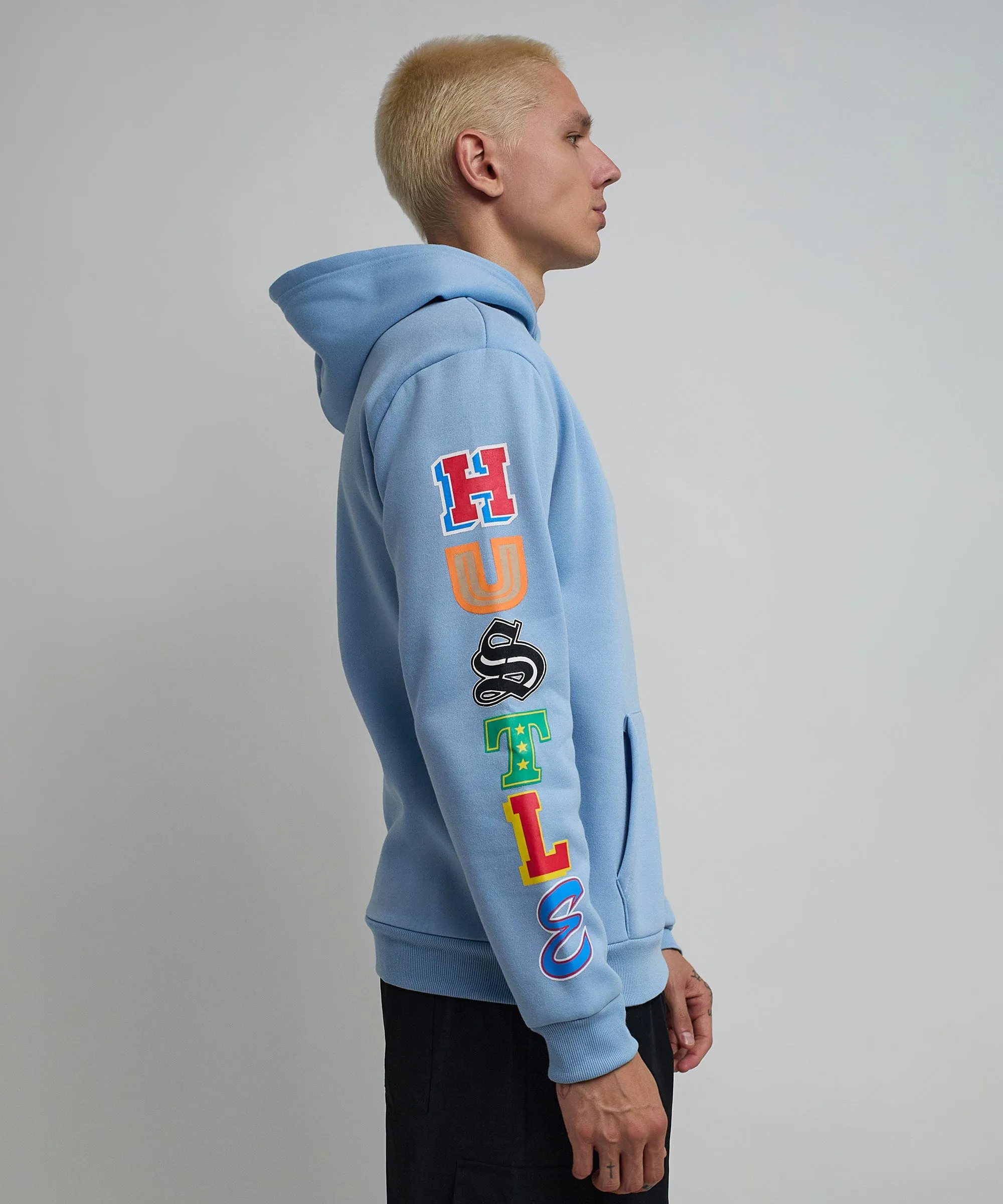 Hustle Daily Hoodie - Light Blue