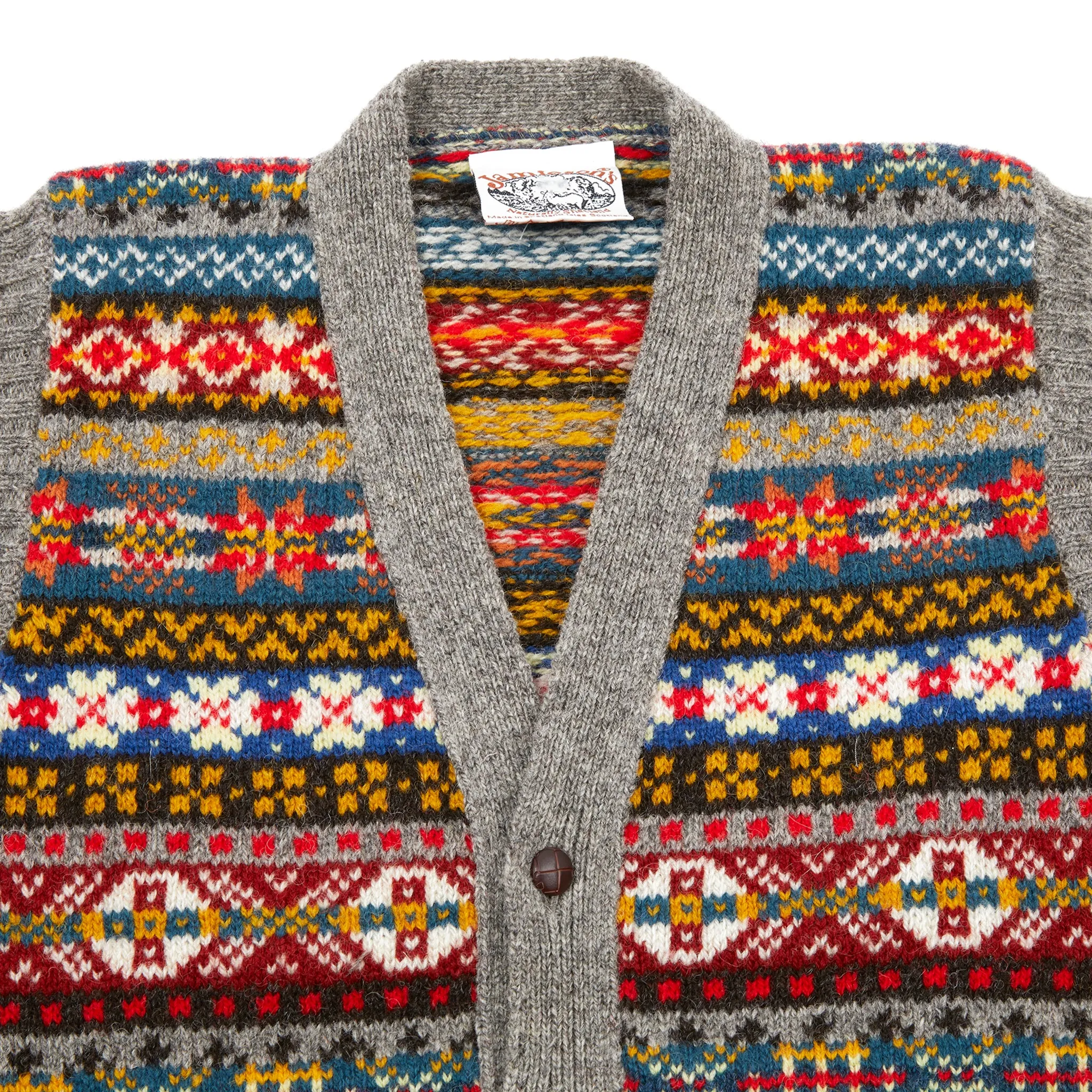 Jamieson's Fair Isle Waistcoat in Silver