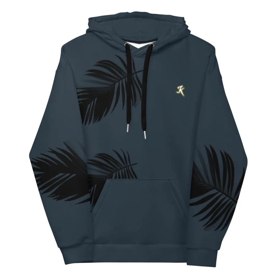 K PALM UNISEX HOODIE | BLUE