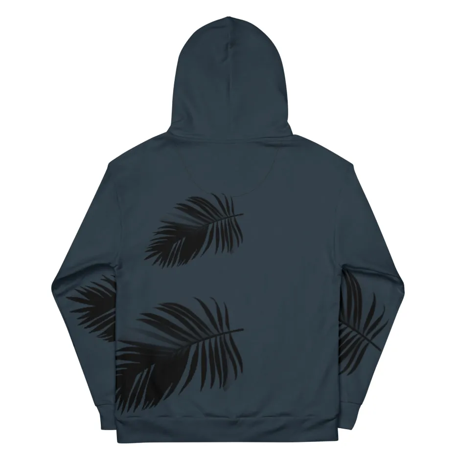 K PALM UNISEX HOODIE | BLUE