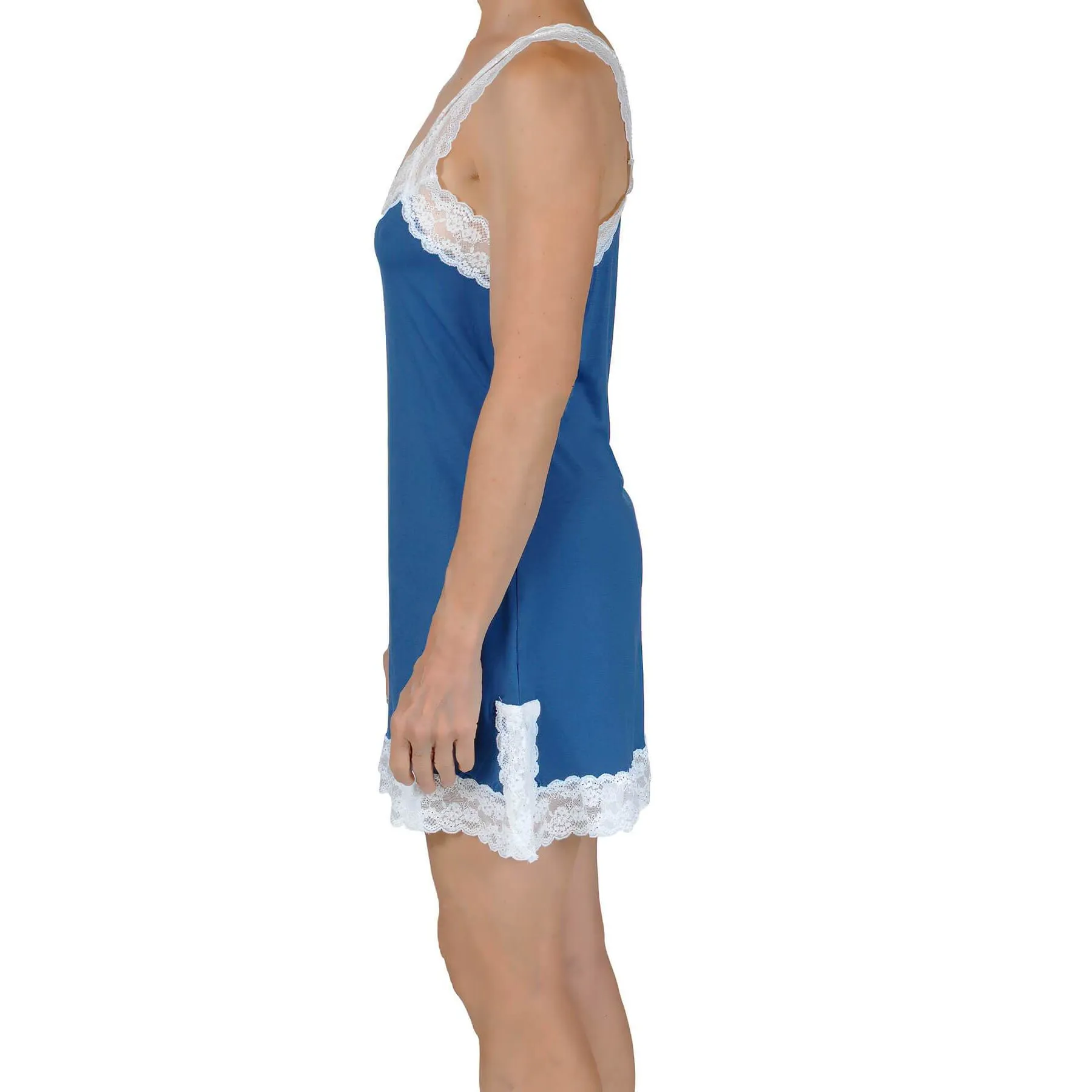 Lily Knit Chemise - Cadet Blue